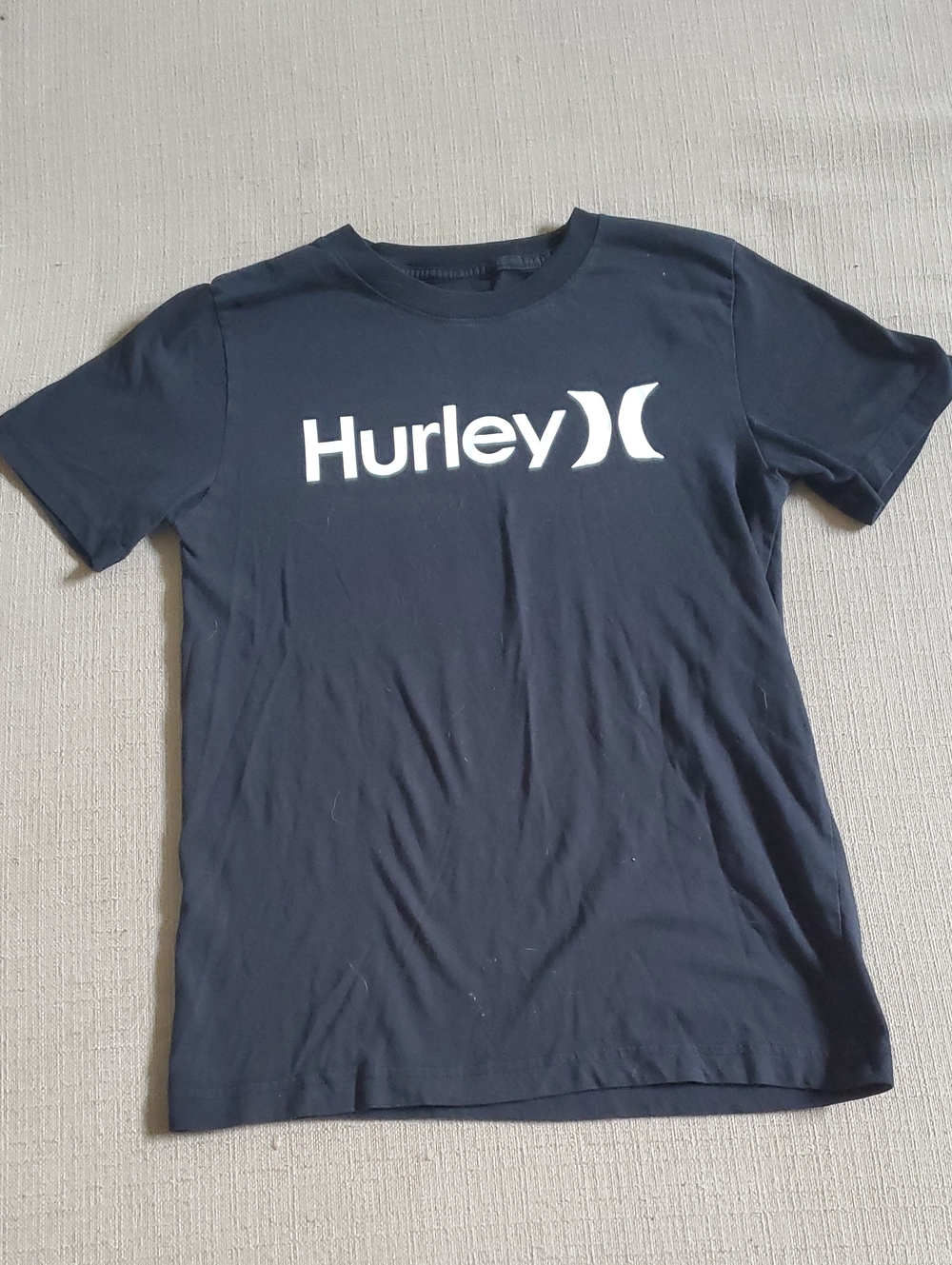 Hurley Black Tee with White Logo